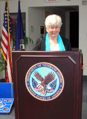 karen moore presenting at va medical center
